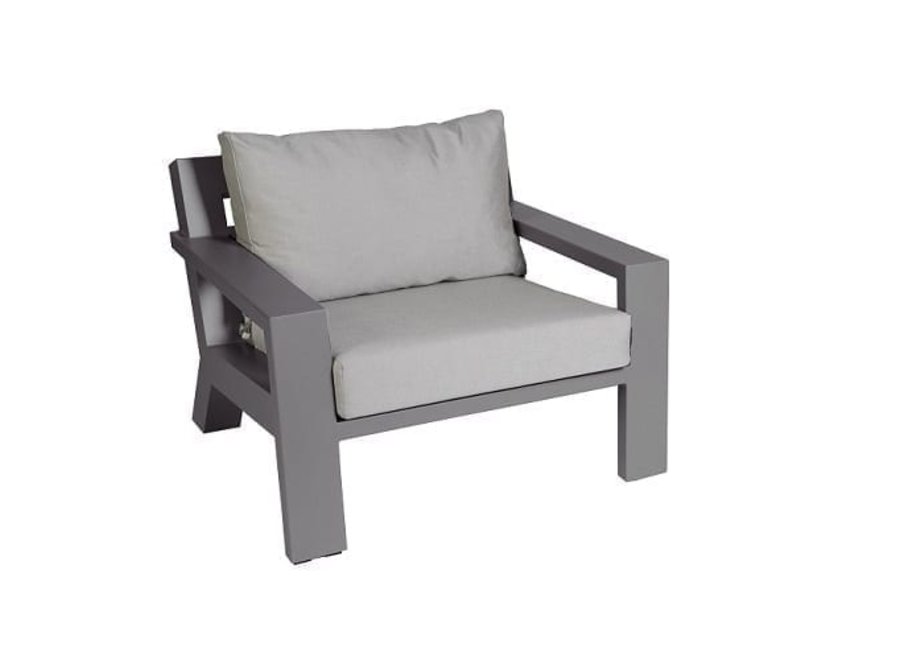 Chaise longue 'Viking' - Anthracite