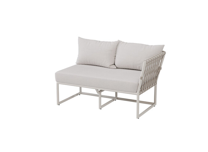 Essgruppe 'Key' Sofa rechts - White/Taupe