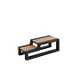 Table d'appoint lounger 'Ribbon' - Alu Anthracite/Teak