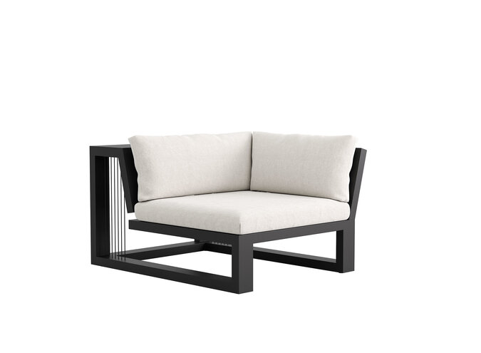 Lounge-Set 'Ribbon' Endmodul rechts - Anthracite