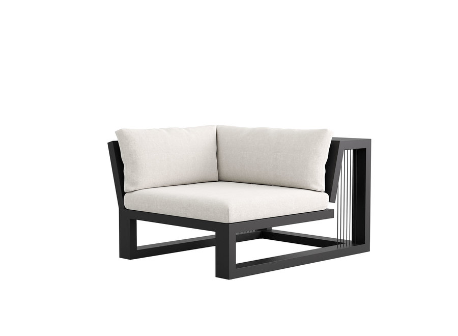 Loungeset 'Ribbon' eind module links - Anthracite