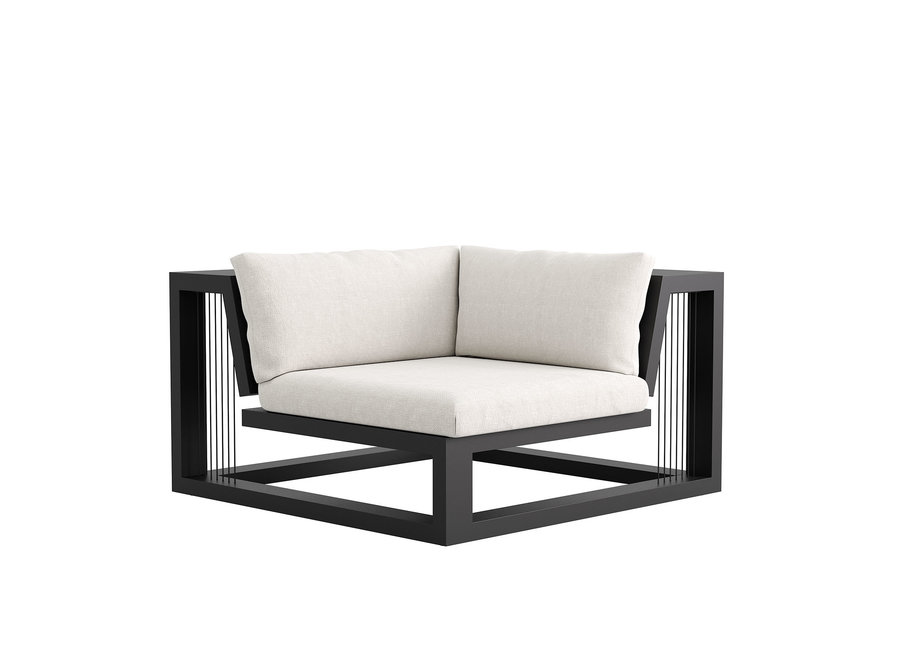 Lounge set 'Ribbon' corner module - Anthracite