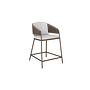 High dining chair 'Rob' - Wengé