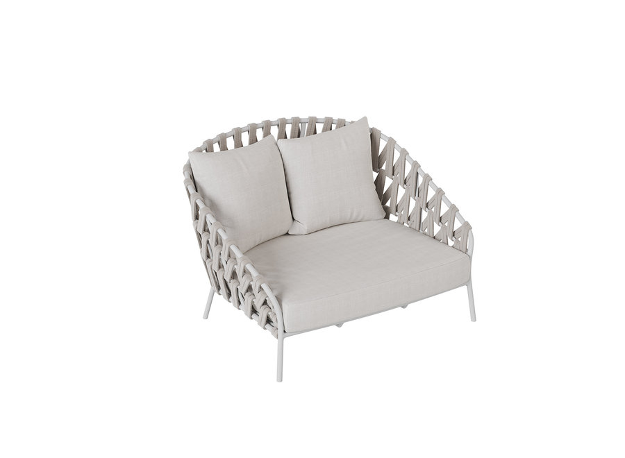 Zweiersofa 'Santa Cruz' - White/Taupe