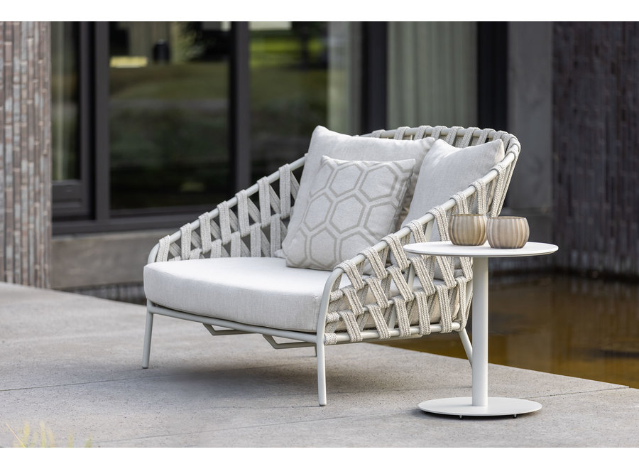 Zweiersofa 'Santa Cruz' - White/Taupe