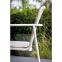 High dining chair 'Mira' - White/Taupe