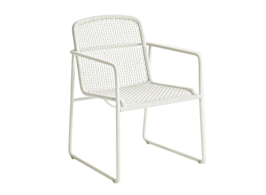 Chaise de jardin 'Mira' - White/Taupe