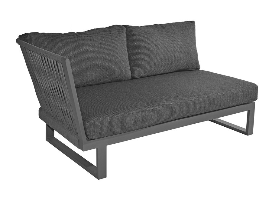 Lounge set 'Altea' end module right - Dark Gray