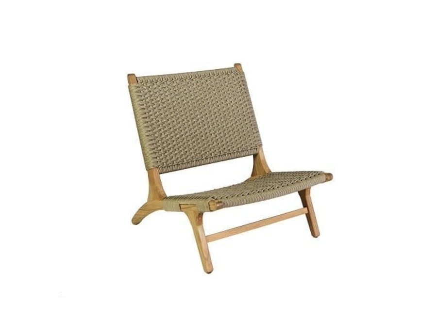 Loungestoel 'Verdasio' - Teak Sand