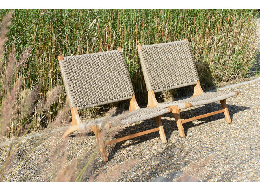 Lounge chair 'Verdasio' - Teak Sand