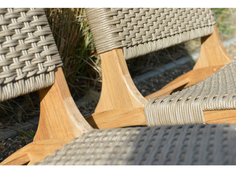 Loungestoel 'Verdasio' - Teak Sand