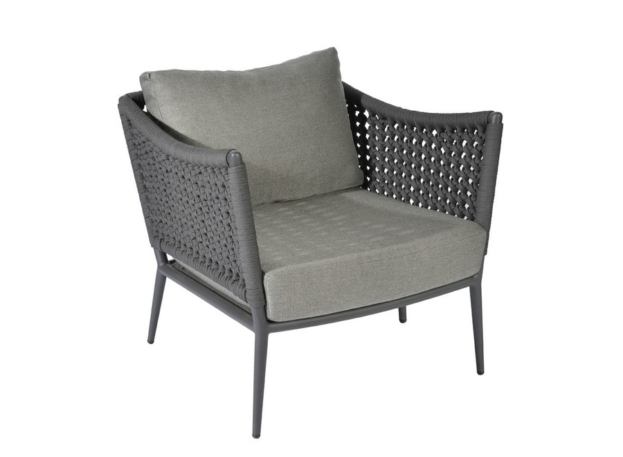 Loungestoel 'Estoril' - Dark Grey