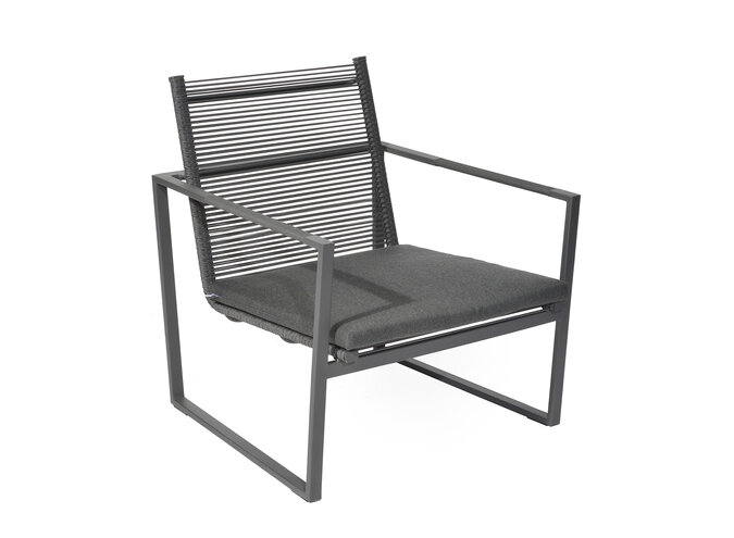 Loungestoel 'Andria' - Dark Grey