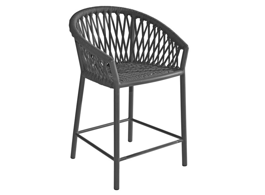 High dining chair 'Majinto' - Anthracite / Dark Grey