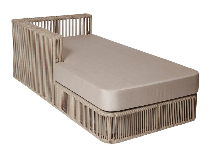 Chaise longue 'Lincoln' right - Sand