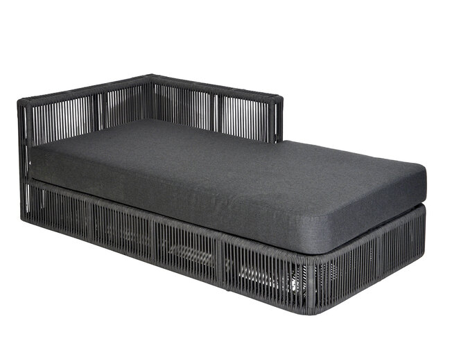 Chaise longue 'Lincoln' links - Dark Grey