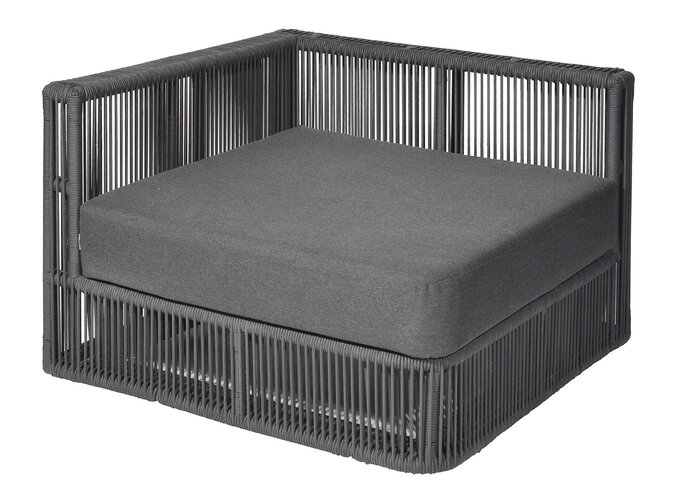 Lounge set 'Lincoln' corner module - Dark Grey