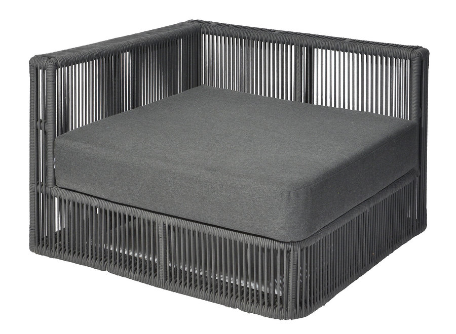 Lounge set 'Lincoln' corner module - Dark Grey