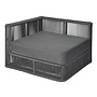 Lounge set 'Lincoln' corner module - Dark Grey
