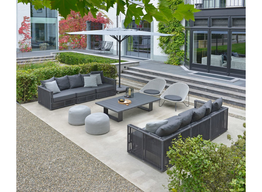 Lounge-Set 'Lincoln' Eckmodul - Dark Grey