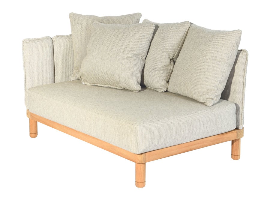 Loungeset 'Softline' loveseat right - Teak