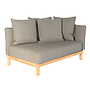 Ensemble lounge 'Softline' causeuse gauche - Teak