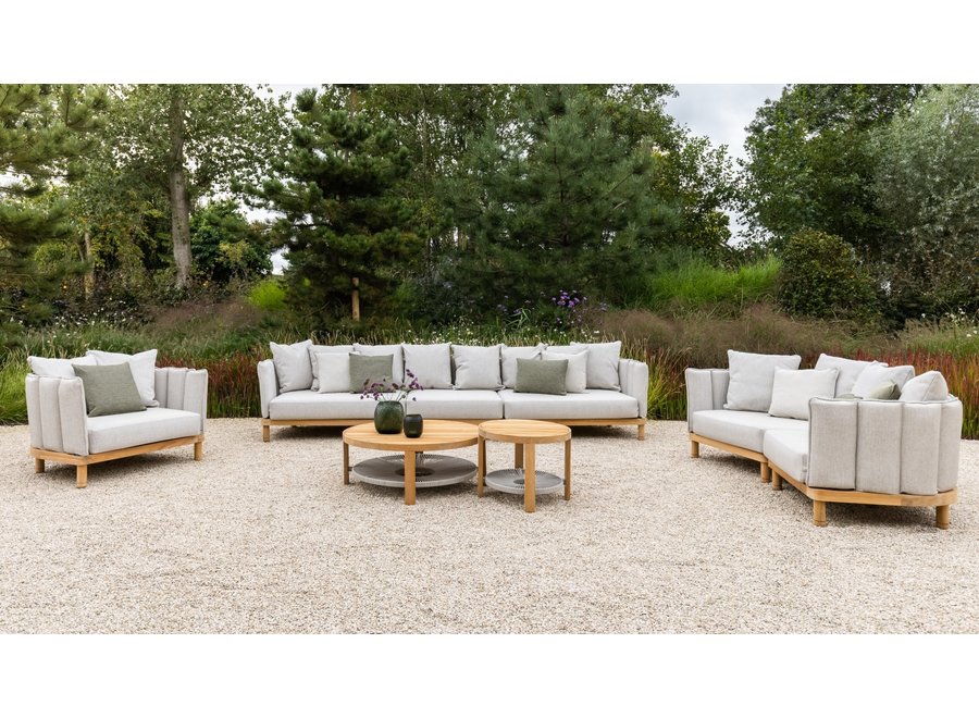 Loungeset 'Softline' hoek module - Teak