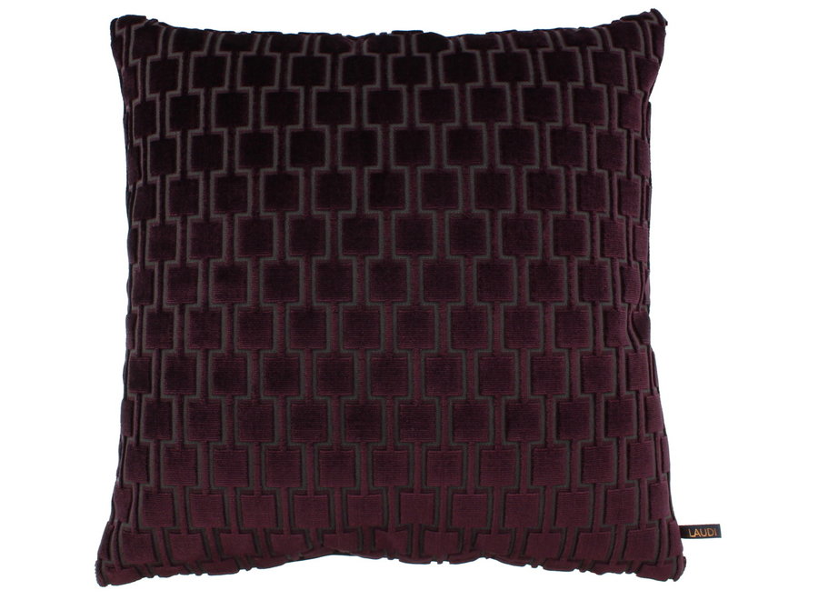 Decorative cushion Frior Aubergine