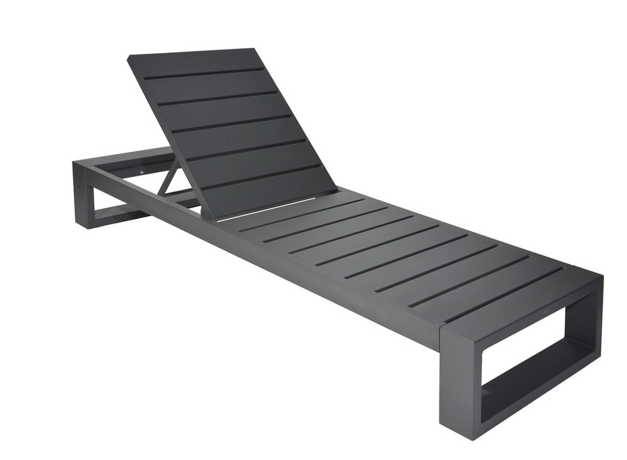 Chaise longue 'Vitoria' - Anthracite