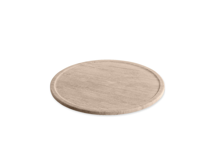 Tray 'Travertine' - round