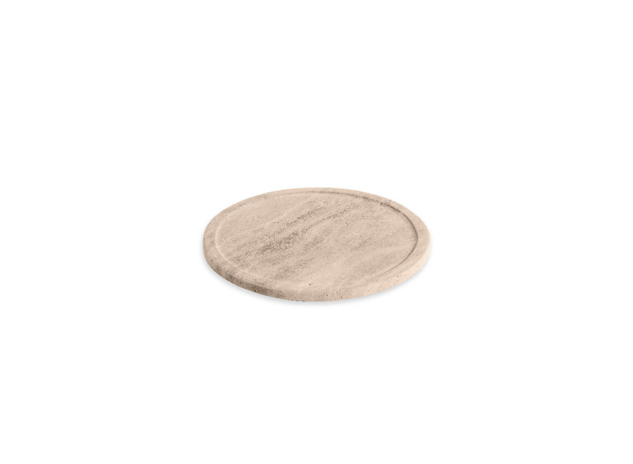 Tray 'Travertine' - round