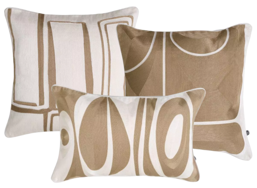 Cushion combination Beige/White: Ribeira, Sabrosa & Coura