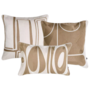 Combinaison coussin Beige/White: Ribeira, Sabrosa & Coura