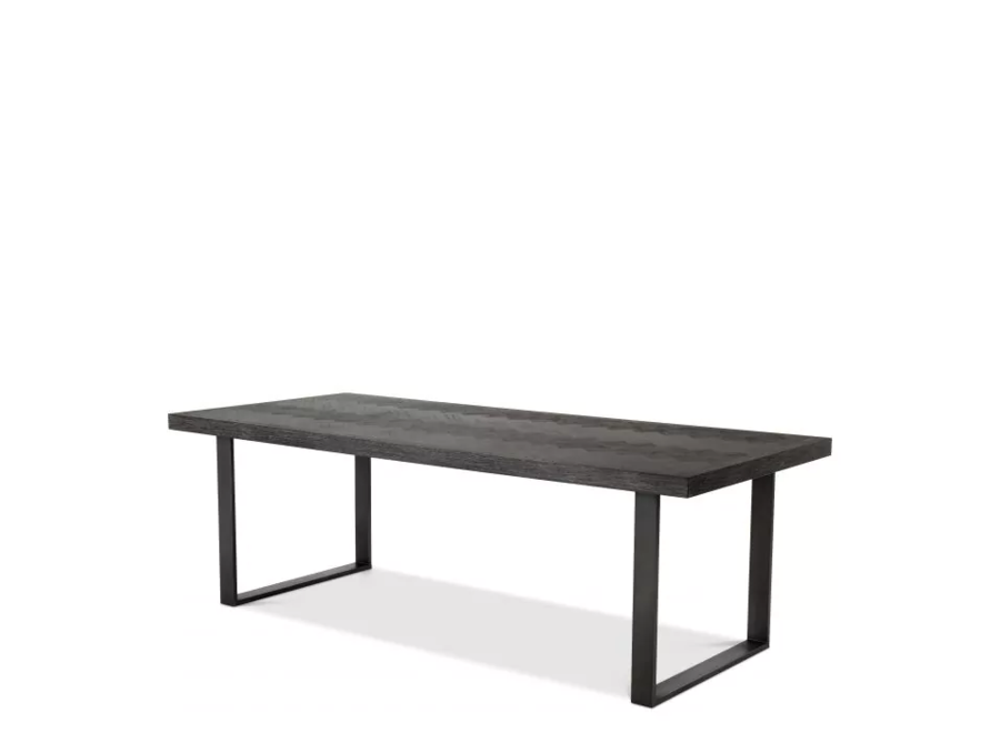 Dining Table 'Melchior'- Charcoal Veneer - 230cm