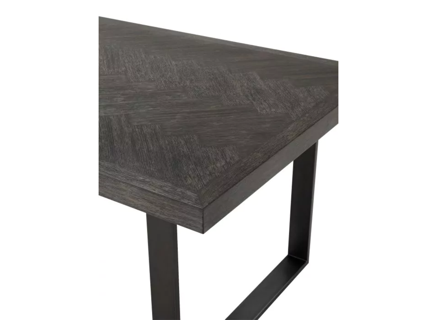 Dining Table 'Melchior'- Charcoal Veneer - 230cm