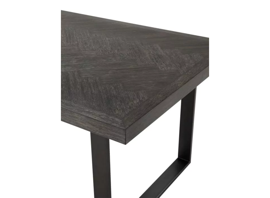 Table à manger 'Melchior'- Charcoal Veneer - 230cm