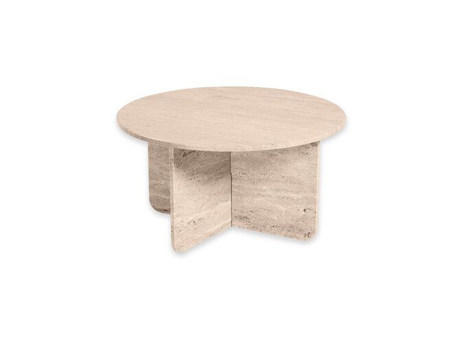 Table basse 'Bora' - Travertin