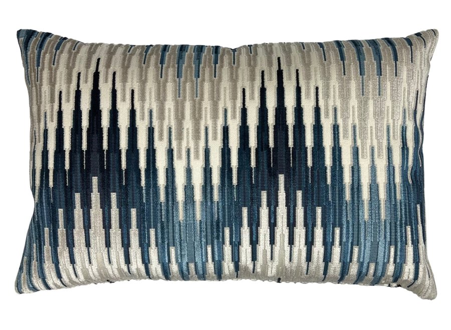 Coussin décoratif Quincy Indigo