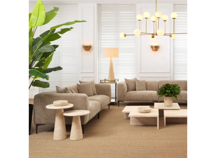 Bijzettafel 'Adriana' L - Travertine