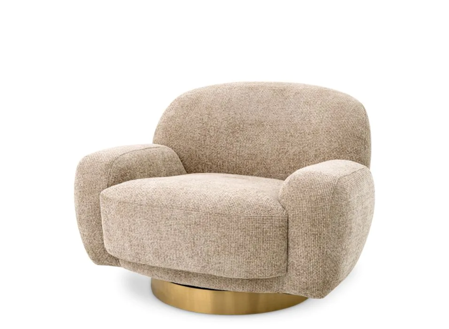 Swivel armchair 'Udine' - Lyssa Sand