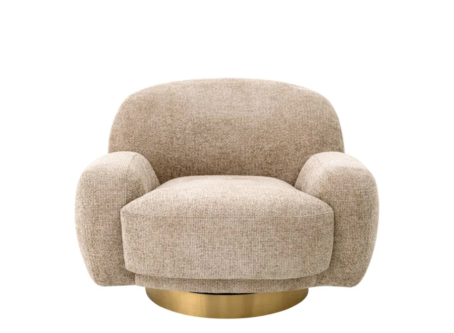 Swivel armchair 'Udine' - Lyssa Sand