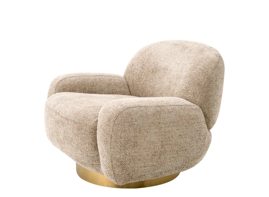 Swivel armchair 'Udine' - Lyssa Sand