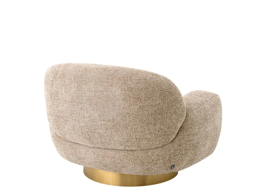 Swivel armchair 'Udine' - Lyssa Sand