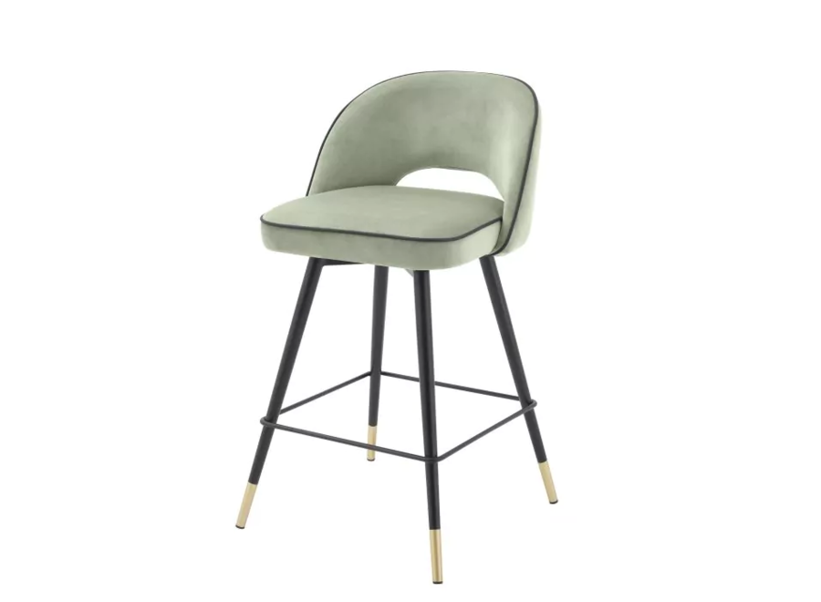 Counter stool 'Cliff' set of 2 - Pistache green