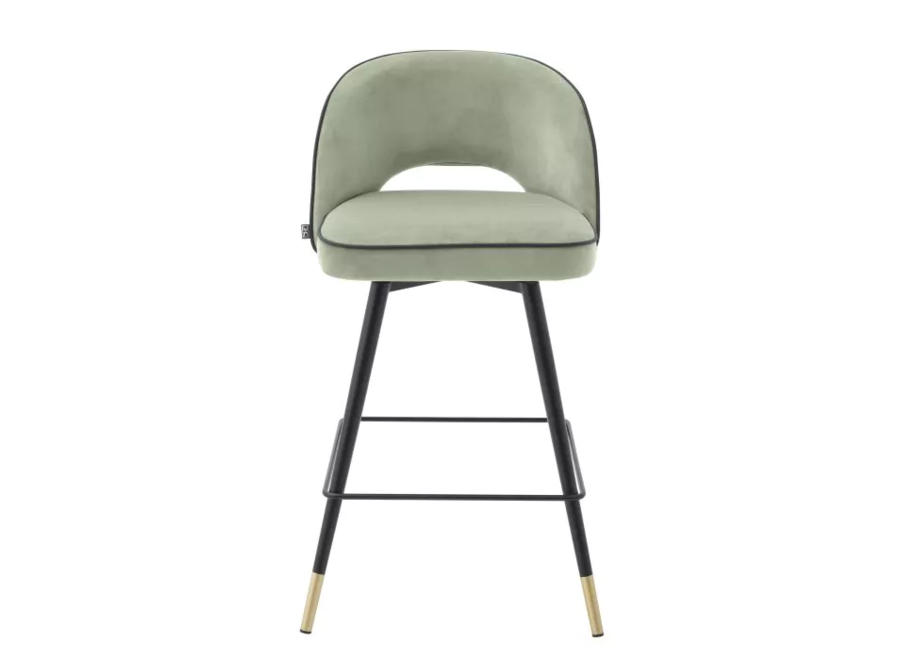 Counter stool 'Cliff' set of 2 - Pistache green