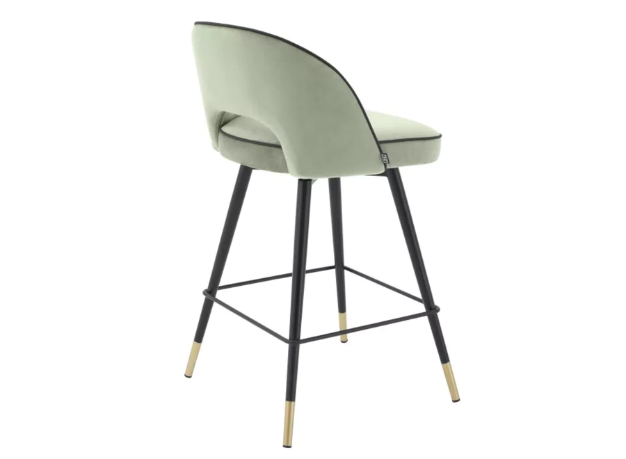 Counter stool 'Cliff' set of 2 - Pistache green