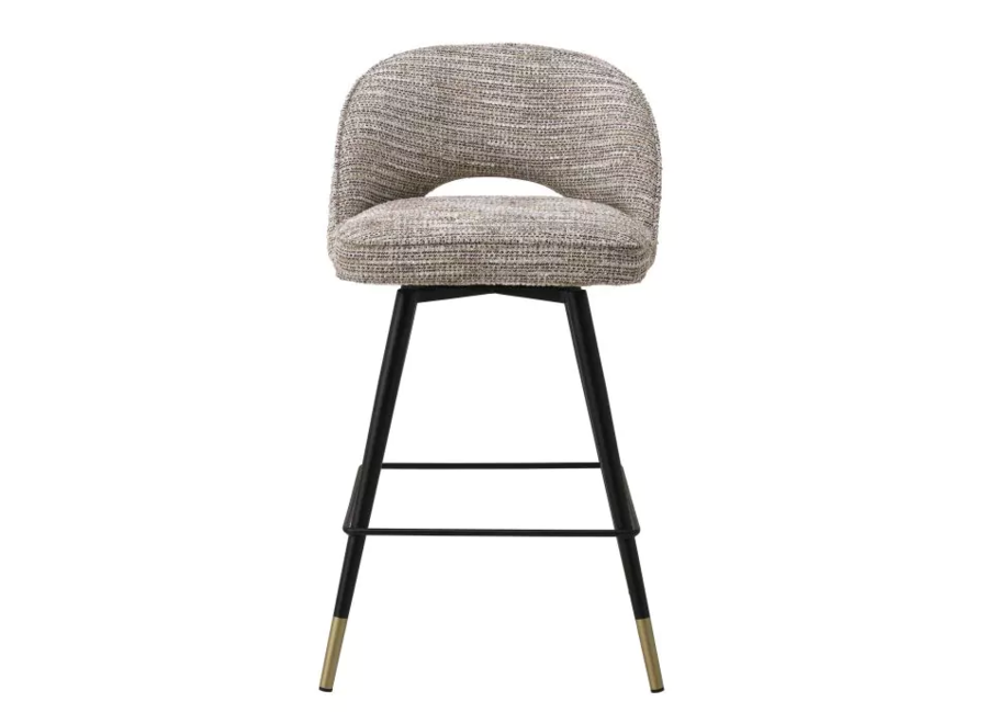 Tabouret de comptoir 'Cliff' lot de 2 - Mademoiselle beige