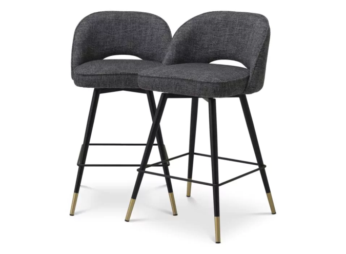 Counter stool Cliff set of 2 - Rocat black