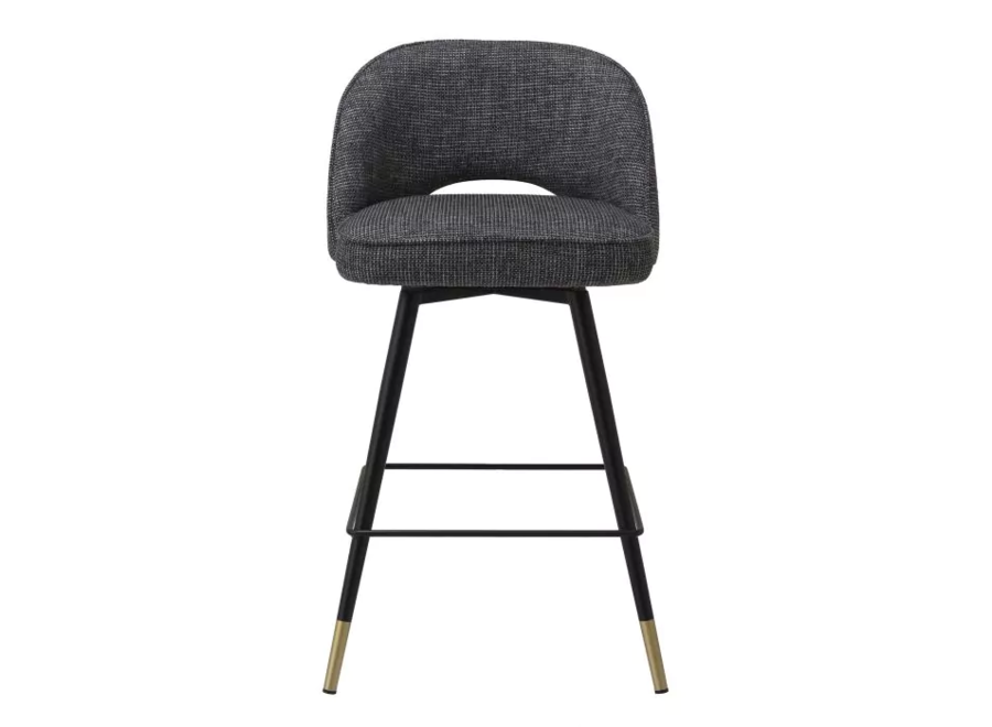 Tabouret de comptoir 'Cliff' lot de 2 - Rocat black