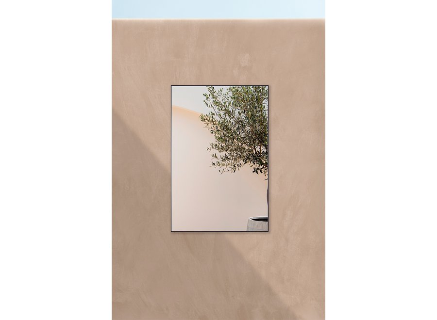 Mirror 'Lucka' Outdoor Black Rectangular 80 x 120 cm